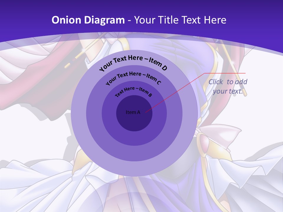 A Girl In A Purple Dress With A Purple Background PowerPoint Template