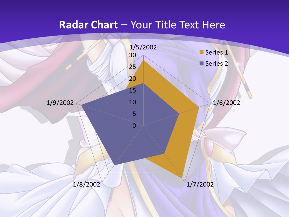 A Girl In A Purple Dress With A Purple Background PowerPoint Template