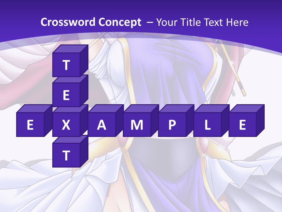 A Girl In A Purple Dress With A Purple Background PowerPoint Template