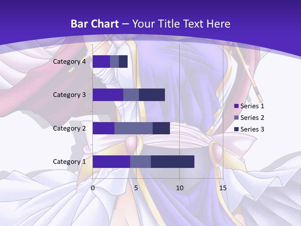 A Girl In A Purple Dress With A Purple Background PowerPoint Template