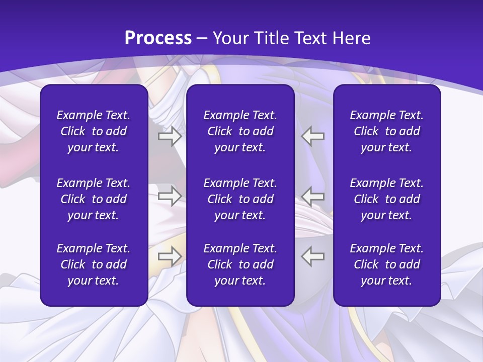 A Girl In A Purple Dress With A Purple Background PowerPoint Template