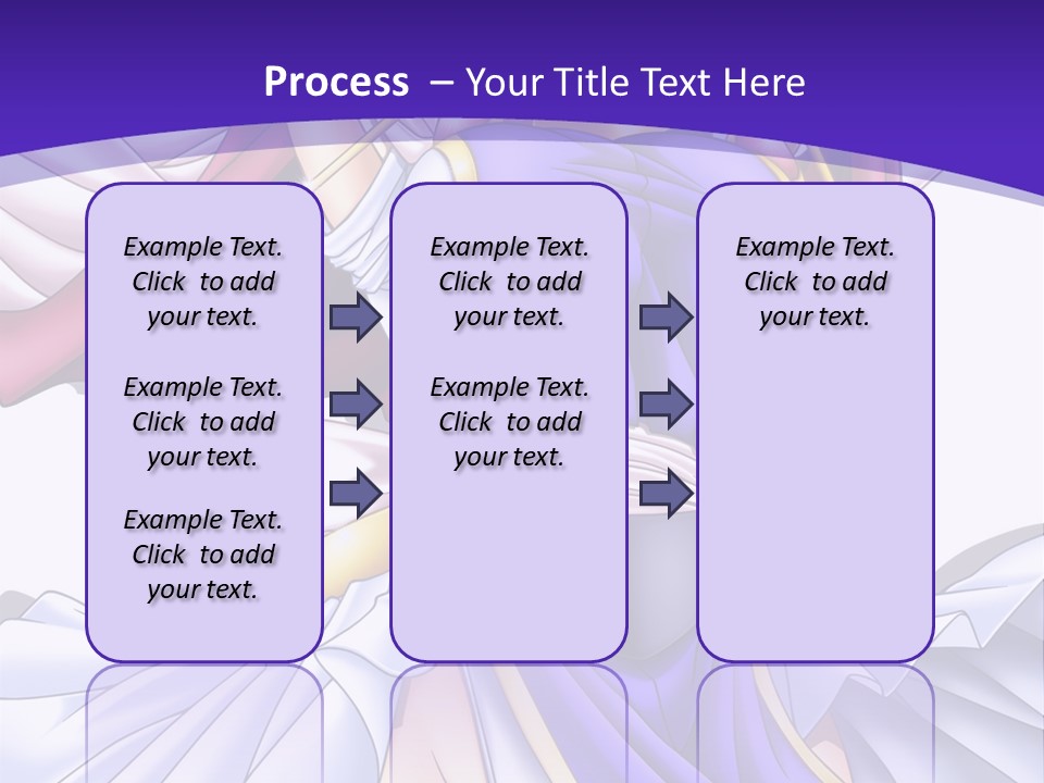 A Girl In A Purple Dress With A Purple Background PowerPoint Template
