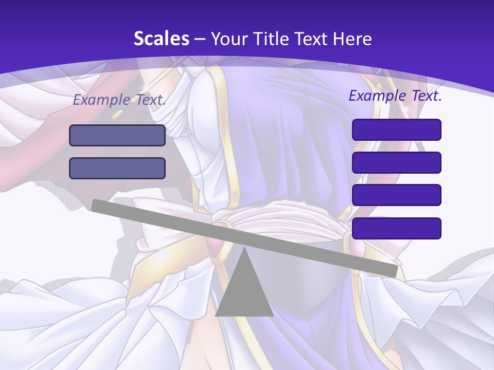 A Girl In A Purple Dress With A Purple Background PowerPoint Template