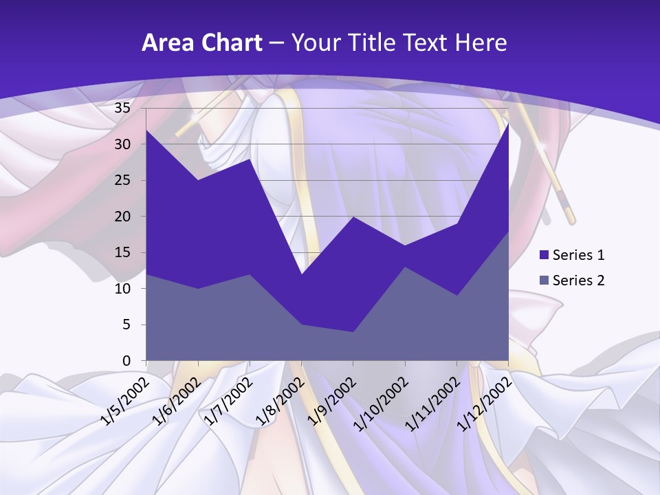 A Girl In A Purple Dress With A Purple Background PowerPoint Template