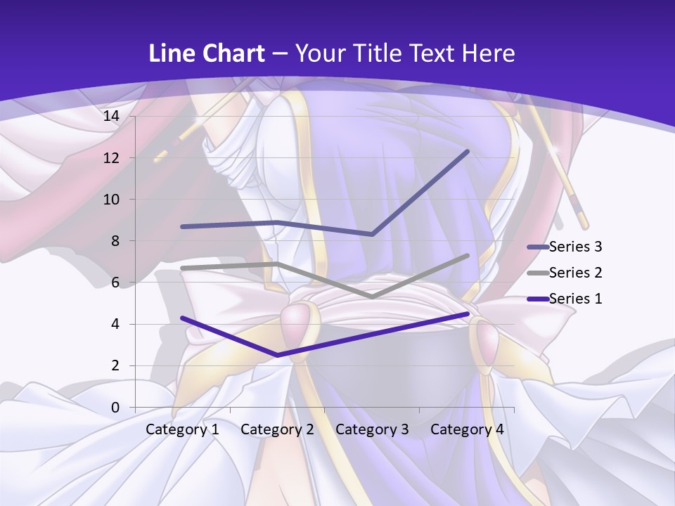 A Girl In A Purple Dress With A Purple Background PowerPoint Template