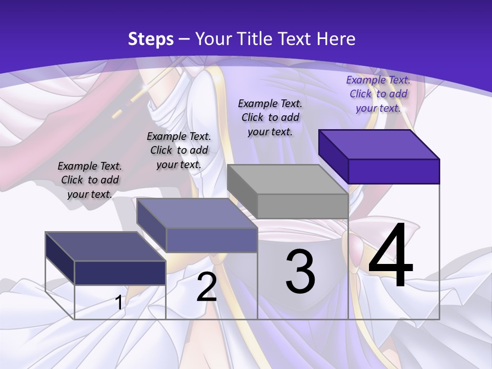 A Girl In A Purple Dress With A Purple Background PowerPoint Template
