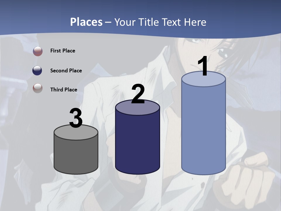 A Man In A White Shirt Holding A Knife PowerPoint Template