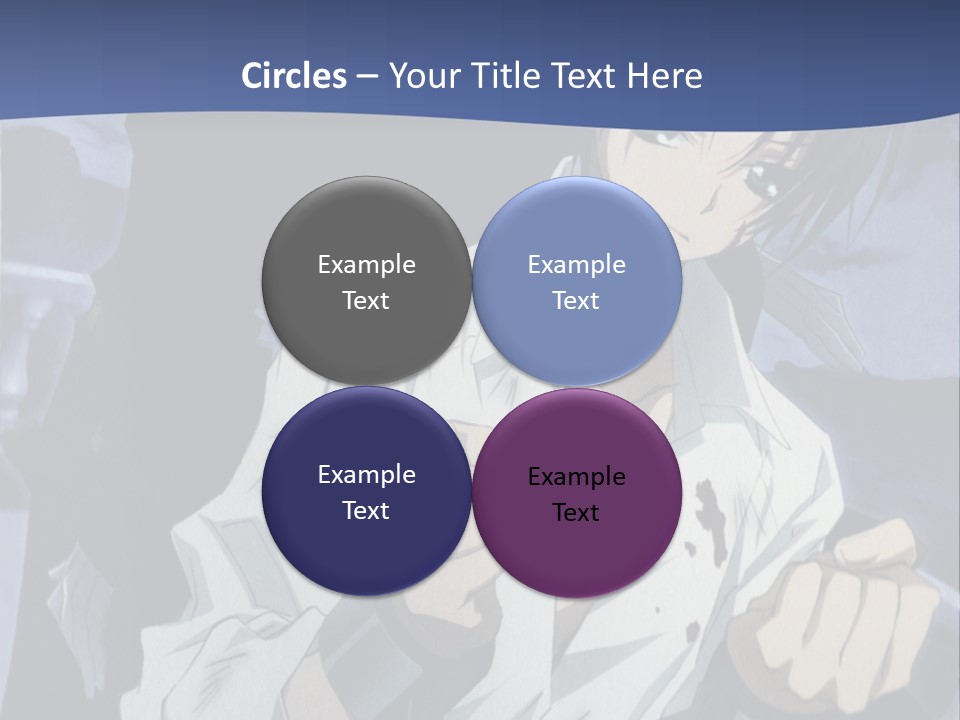 A Man In A White Shirt Holding A Knife PowerPoint Template