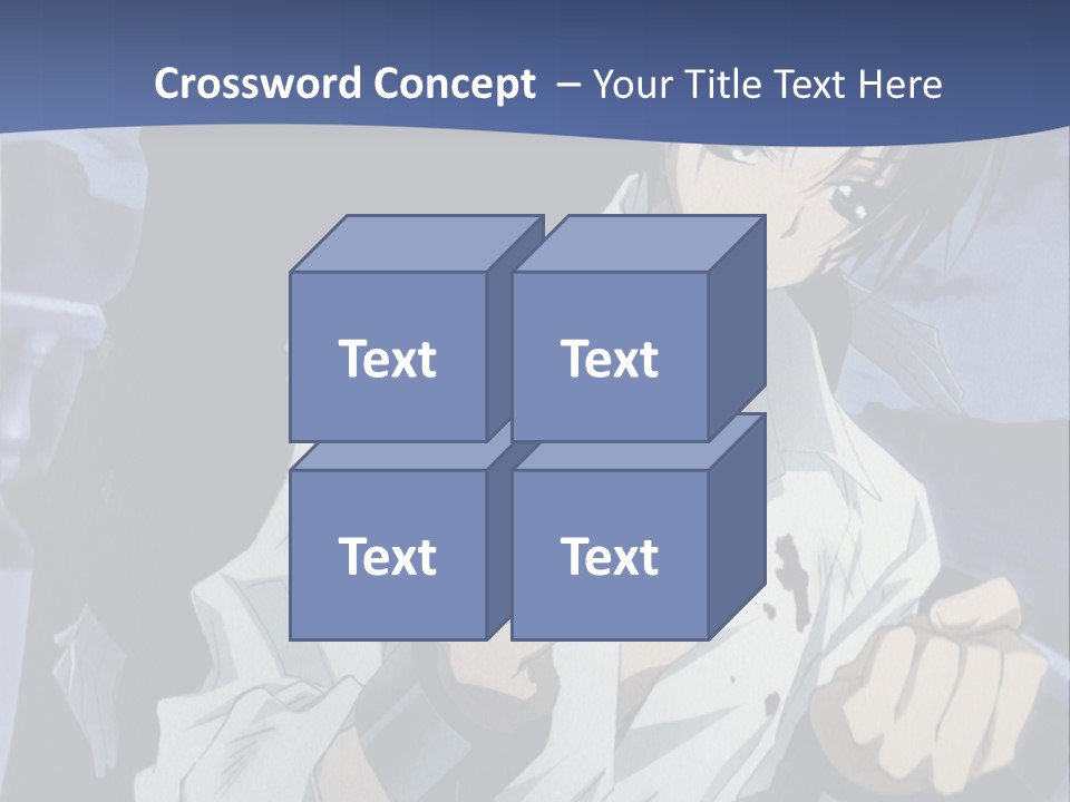 A Man In A White Shirt Holding A Knife PowerPoint Template