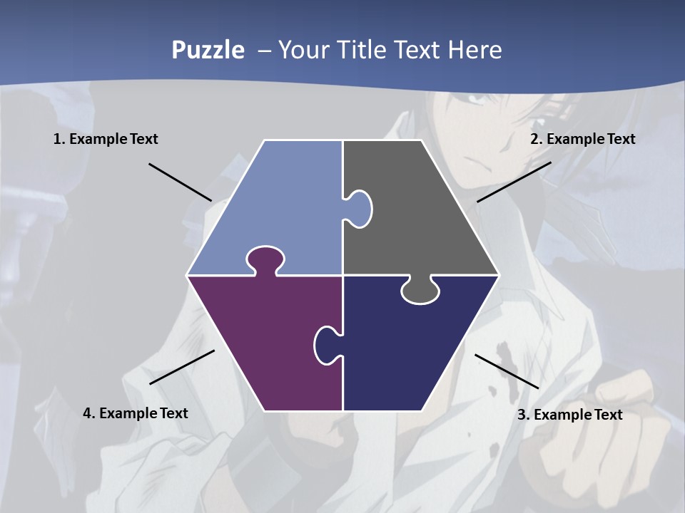 A Man In A White Shirt Holding A Knife PowerPoint Template