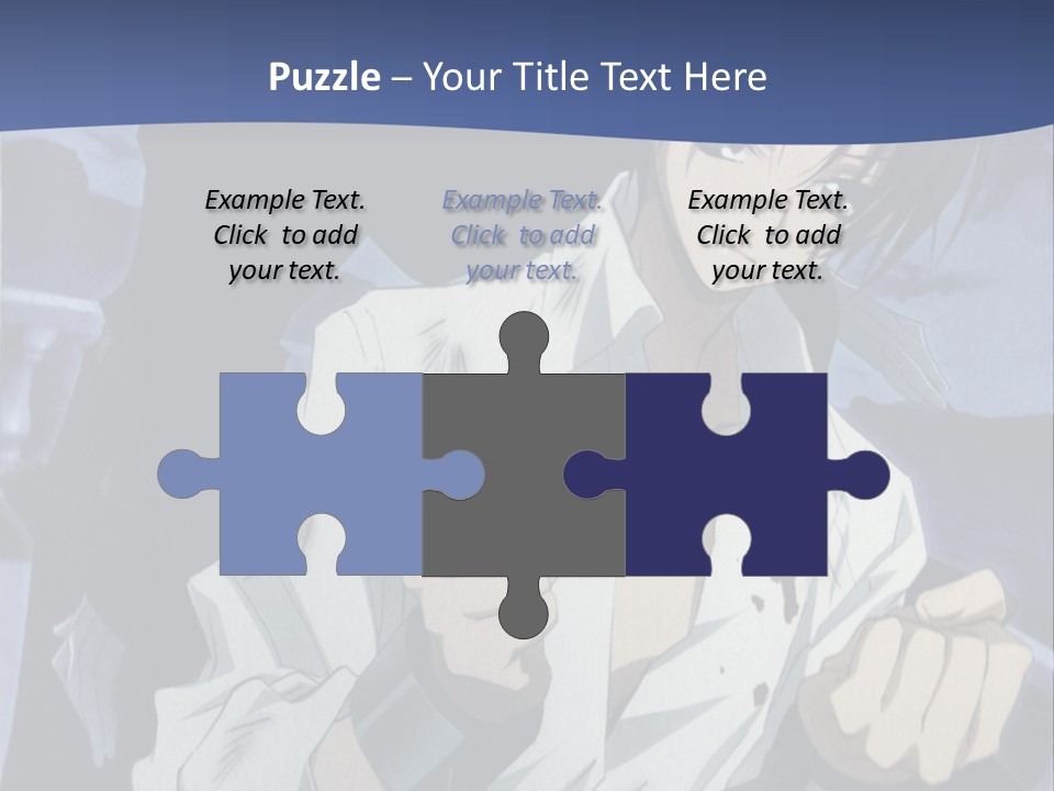 A Man In A White Shirt Holding A Knife PowerPoint Template