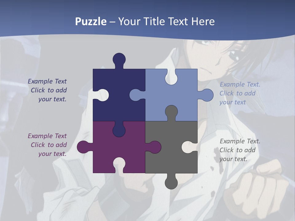 A Man In A White Shirt Holding A Knife PowerPoint Template