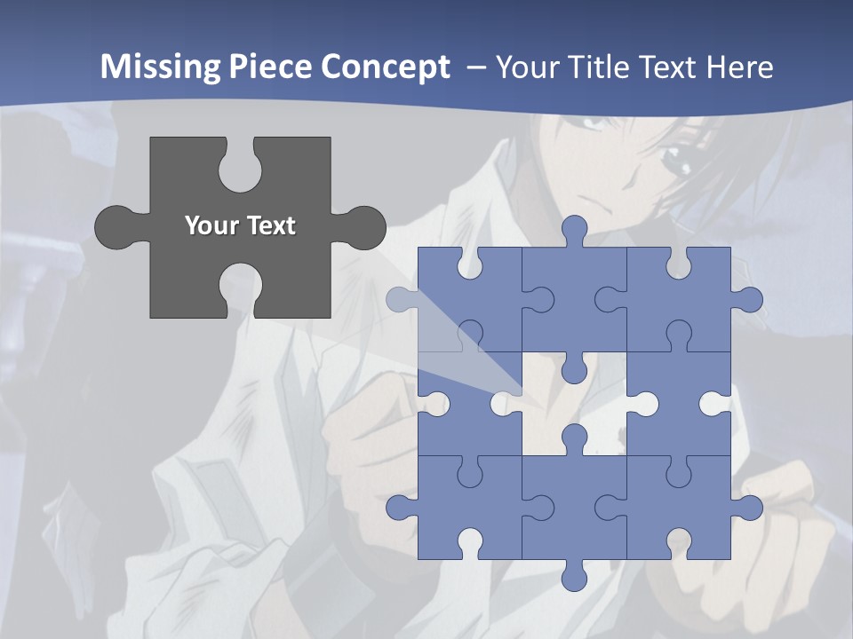 A Man In A White Shirt Holding A Knife PowerPoint Template