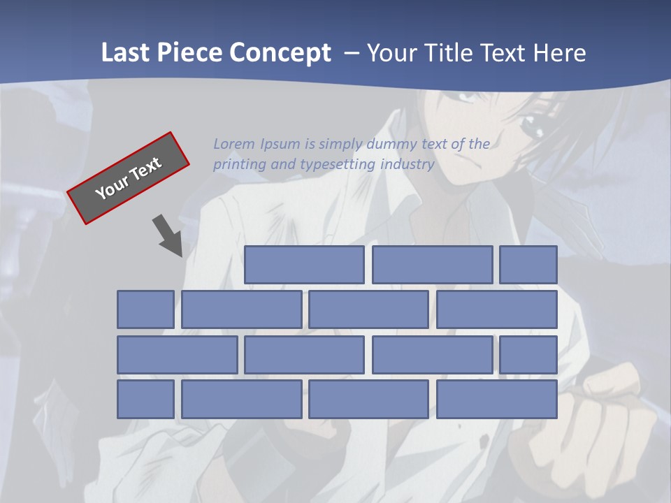 A Man In A White Shirt Holding A Knife PowerPoint Template