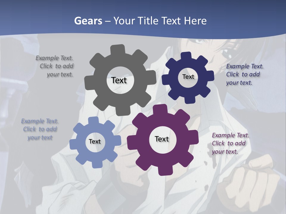 A Man In A White Shirt Holding A Knife PowerPoint Template