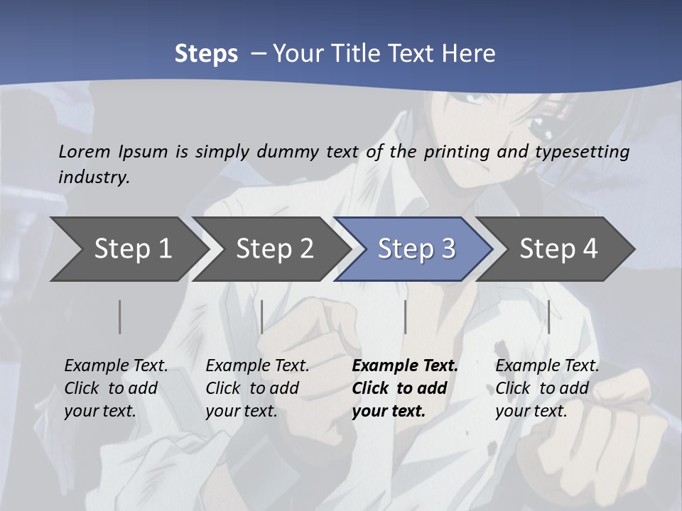 A Man In A White Shirt Holding A Knife PowerPoint Template