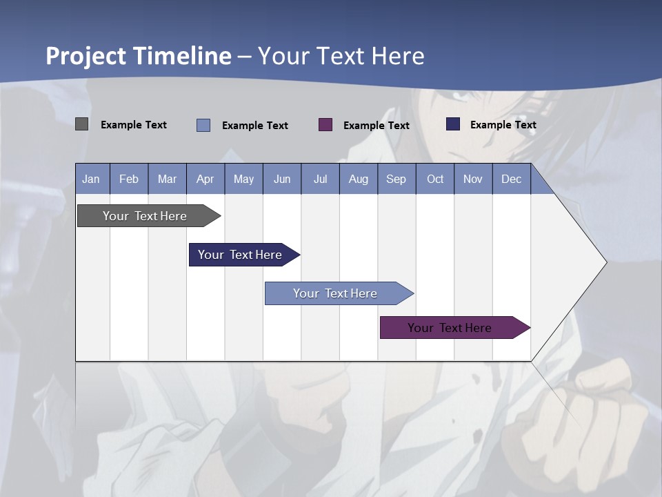 A Man In A White Shirt Holding A Knife PowerPoint Template