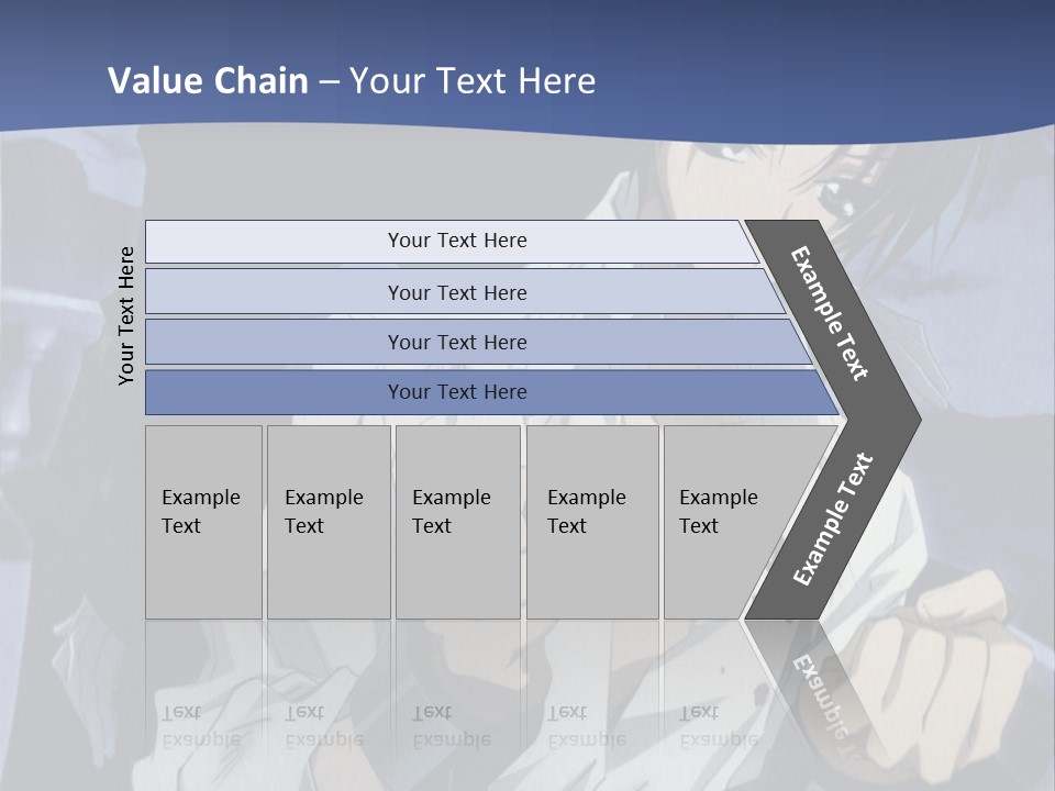 A Man In A White Shirt Holding A Knife PowerPoint Template