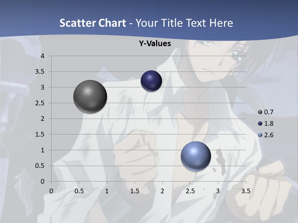 A Man In A White Shirt Holding A Knife PowerPoint Template