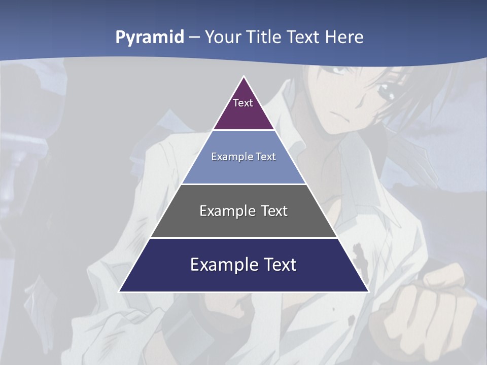 A Man In A White Shirt Holding A Knife PowerPoint Template