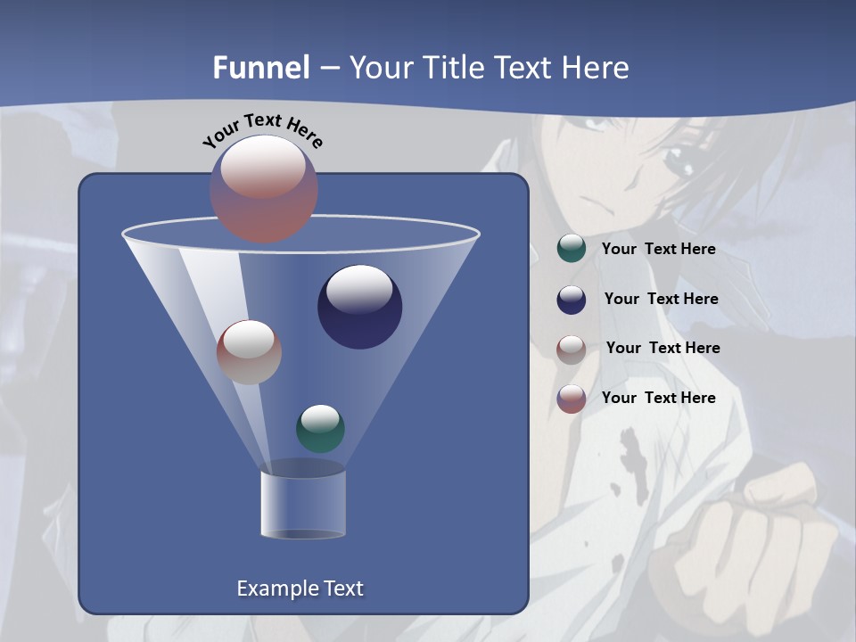 A Man In A White Shirt Holding A Knife PowerPoint Template