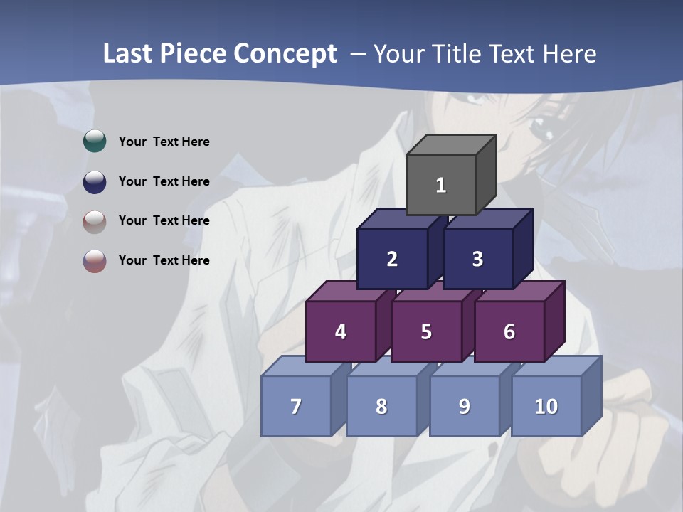 A Man In A White Shirt Holding A Knife PowerPoint Template