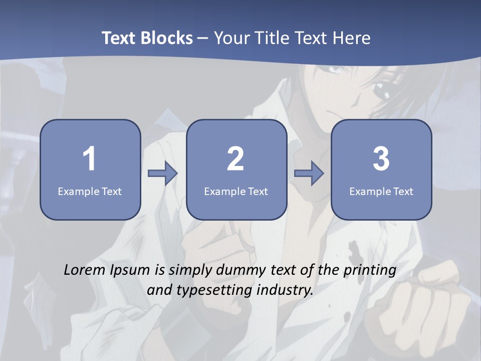 A Man In A White Shirt Holding A Knife PowerPoint Template