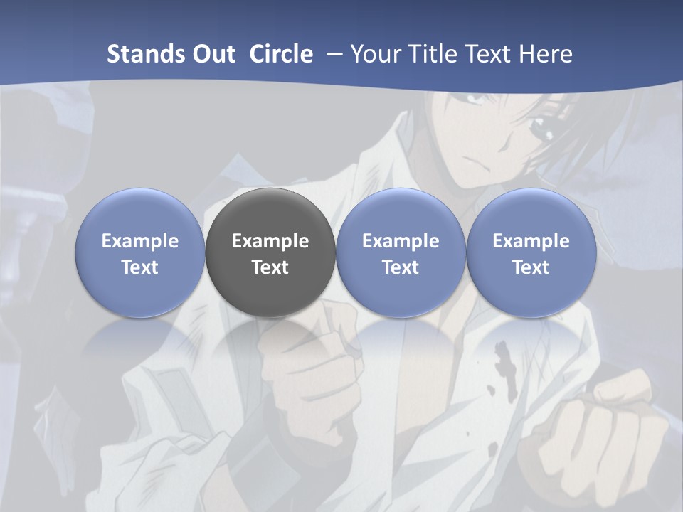 A Man In A White Shirt Holding A Knife PowerPoint Template