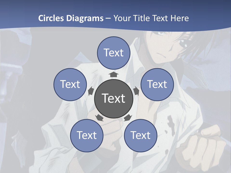 A Man In A White Shirt Holding A Knife PowerPoint Template