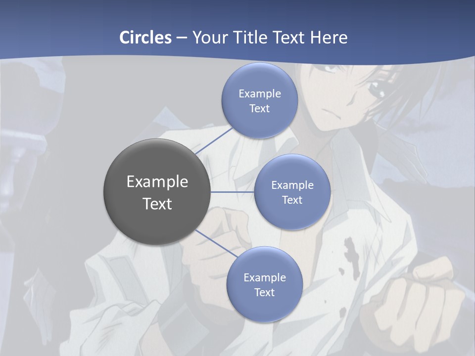 A Man In A White Shirt Holding A Knife PowerPoint Template