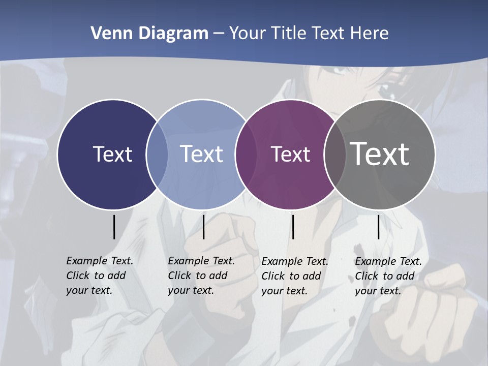 A Man In A White Shirt Holding A Knife PowerPoint Template