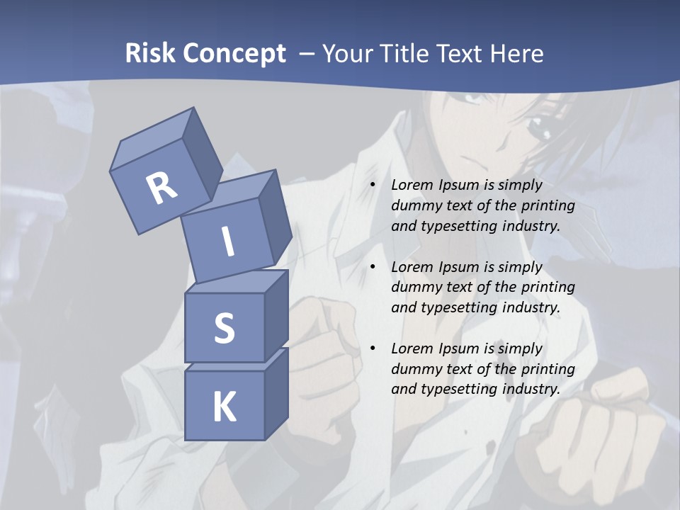 A Man In A White Shirt Holding A Knife PowerPoint Template