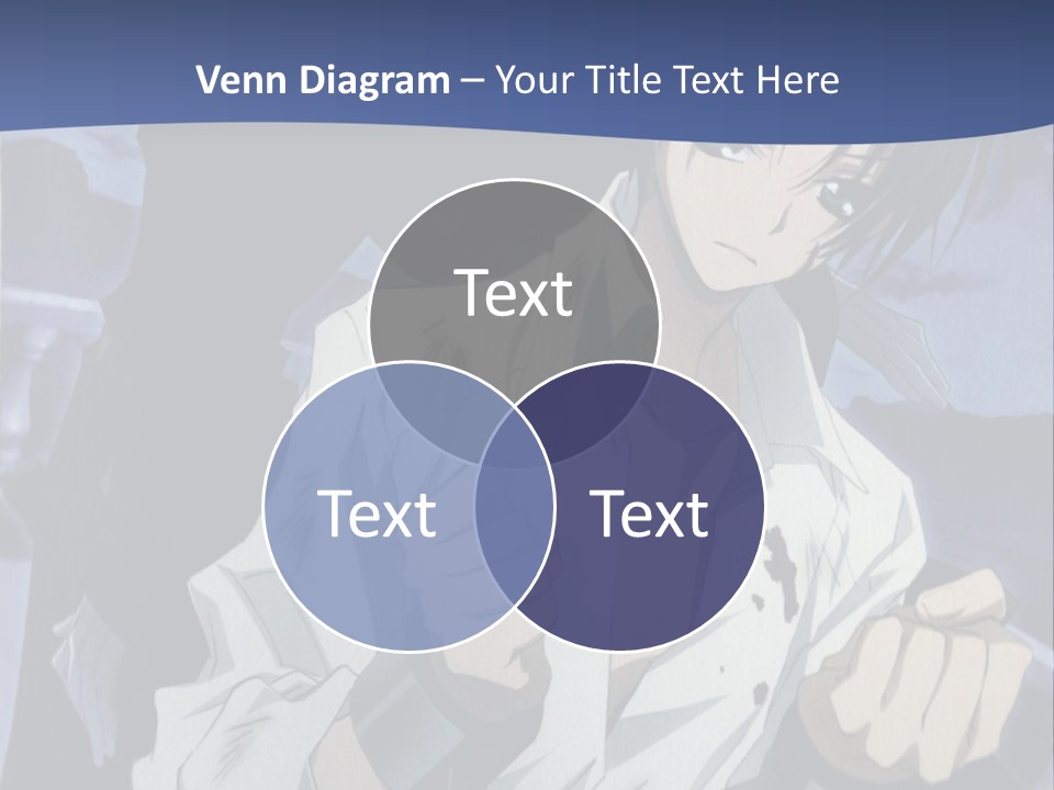 A Man In A White Shirt Holding A Knife PowerPoint Template