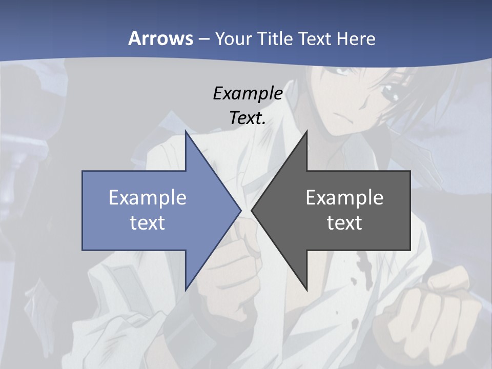 A Man In A White Shirt Holding A Knife PowerPoint Template