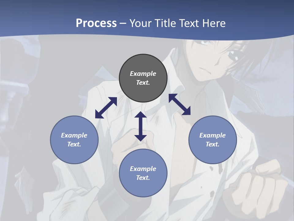 A Man In A White Shirt Holding A Knife PowerPoint Template