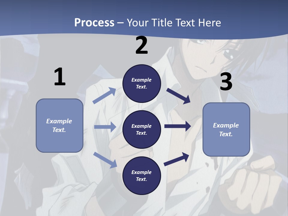 A Man In A White Shirt Holding A Knife PowerPoint Template