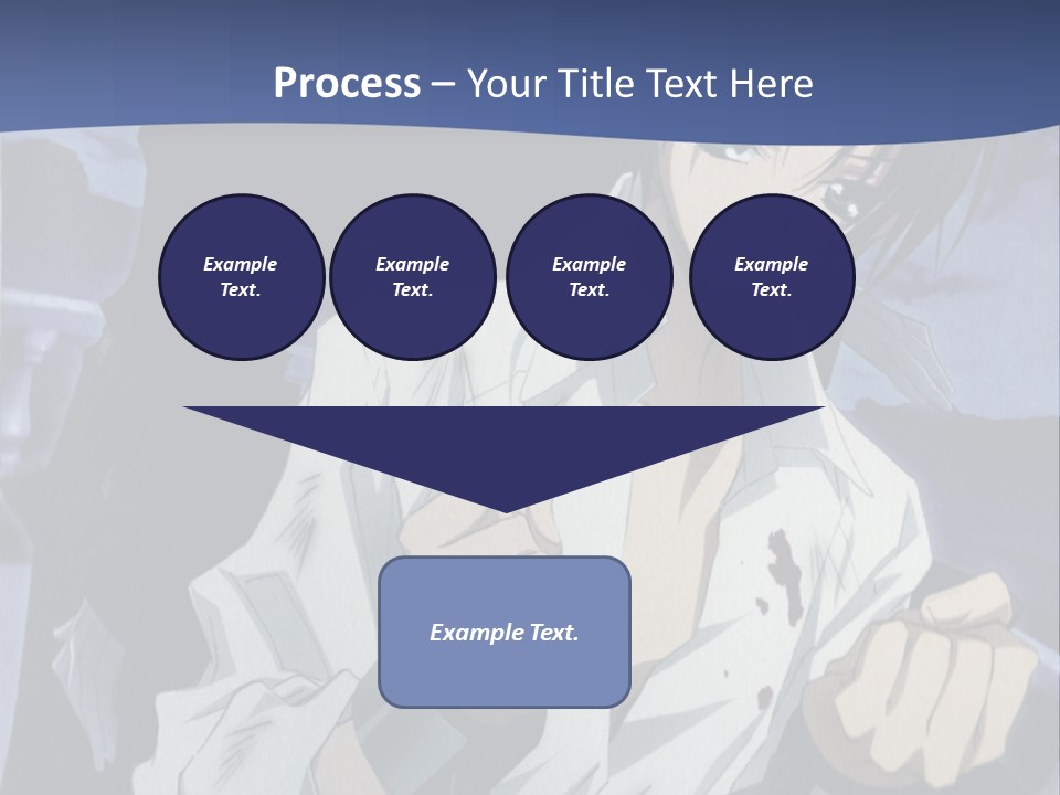 A Man In A White Shirt Holding A Knife PowerPoint Template