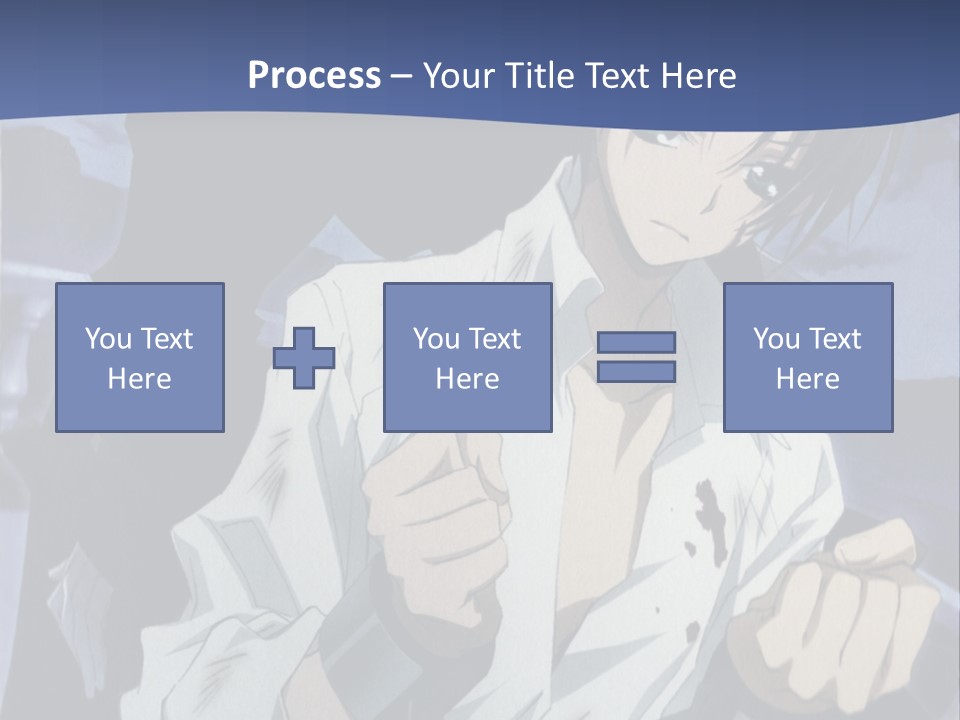 A Man In A White Shirt Holding A Knife PowerPoint Template