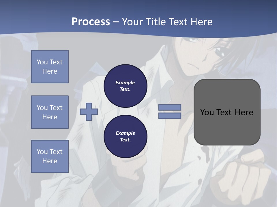 A Man In A White Shirt Holding A Knife PowerPoint Template