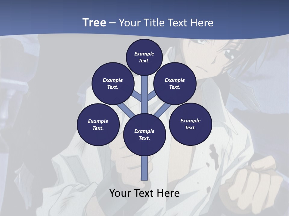 A Man In A White Shirt Holding A Knife PowerPoint Template