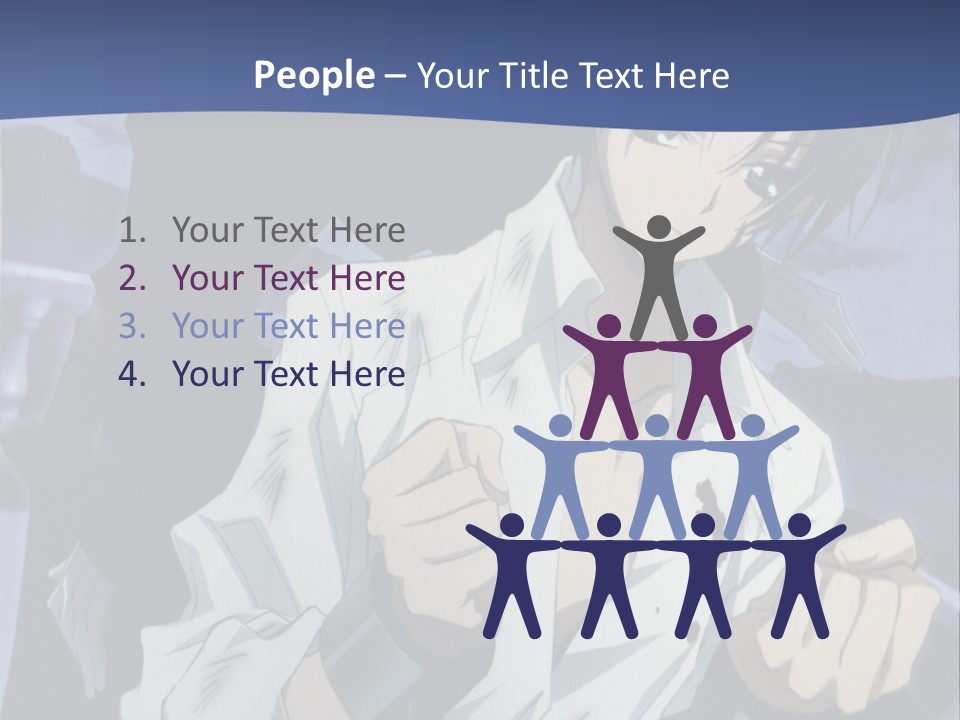 A Man In A White Shirt Holding A Knife PowerPoint Template