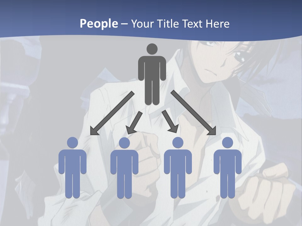 A Man In A White Shirt Holding A Knife PowerPoint Template