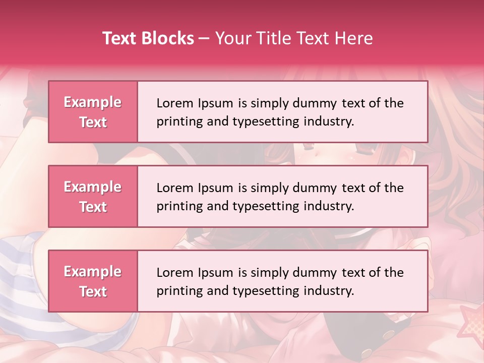 A Girl Laying On A Bed With A Bow In Her Hair PowerPoint Template