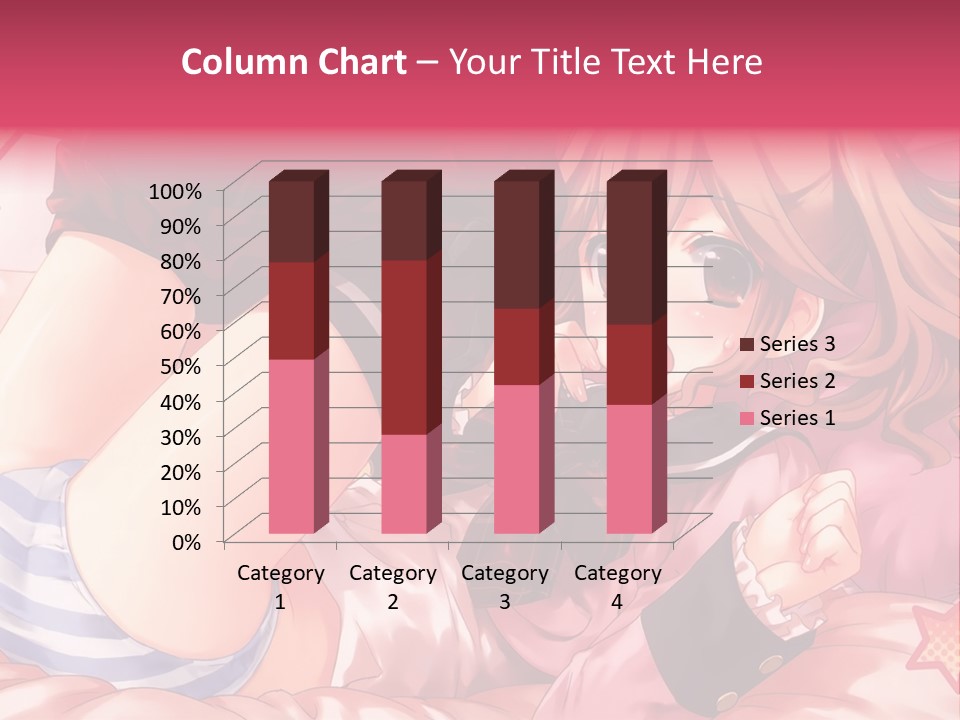 A Girl Laying On A Bed With A Bow In Her Hair PowerPoint Template