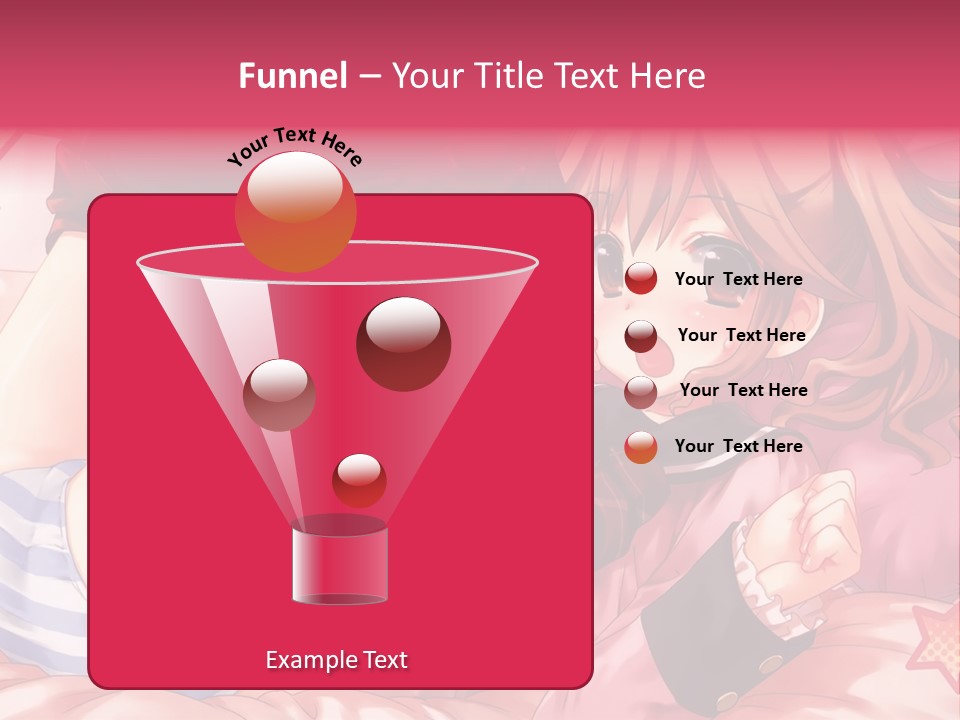 A Girl Laying On A Bed With A Bow In Her Hair PowerPoint Template