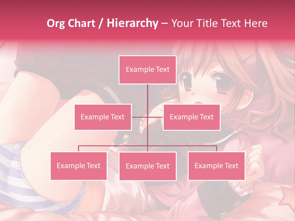 A Girl Laying On A Bed With A Bow In Her Hair PowerPoint Template