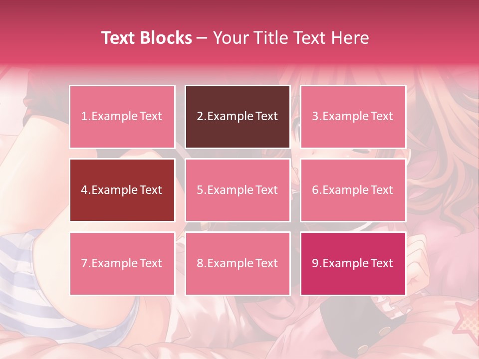 A Girl Laying On A Bed With A Bow In Her Hair PowerPoint Template