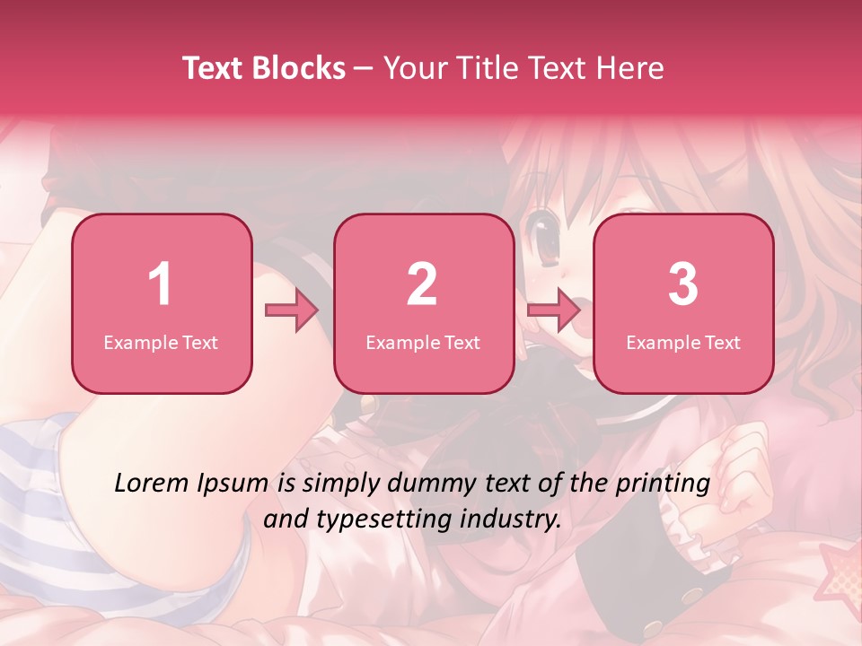 A Girl Laying On A Bed With A Bow In Her Hair PowerPoint Template