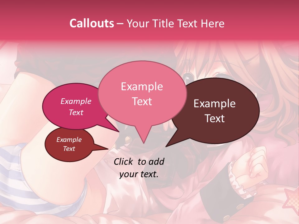 A Girl Laying On A Bed With A Bow In Her Hair PowerPoint Template