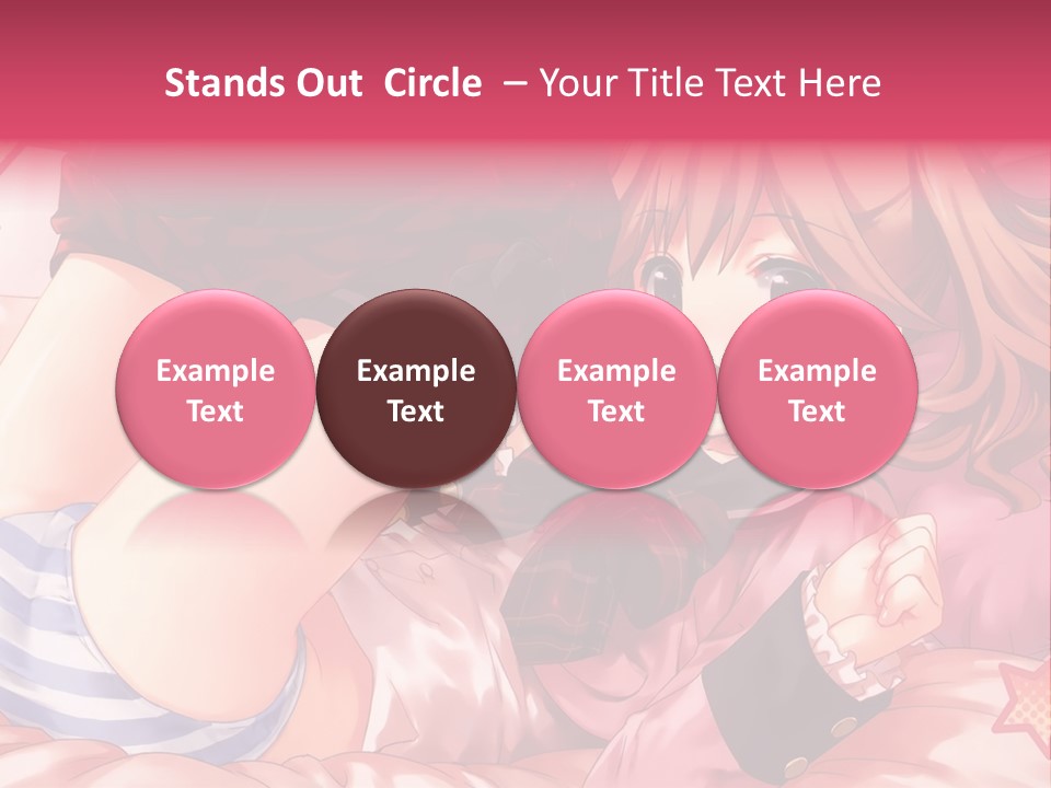 A Girl Laying On A Bed With A Bow In Her Hair PowerPoint Template